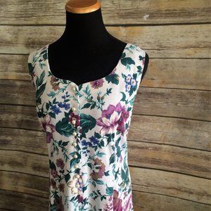 👒☕️ Flirty Floral Retro 90's Summer Dress